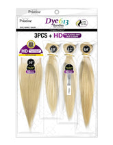 Pristine Dye 613 3PCS + HD Closure Straight (PDW402)